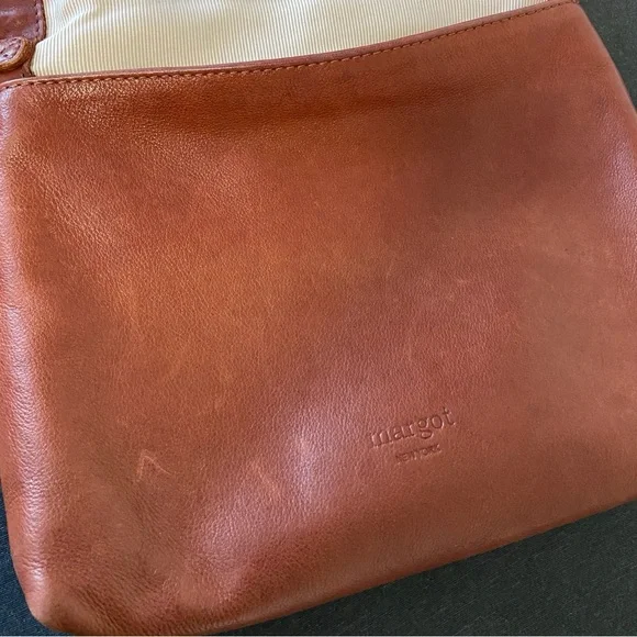 Rich Cognac Leather Crossbody Bag - Picture 8 of 13
